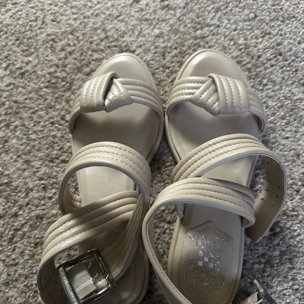 Elegant Cream Strappy Sandals